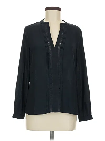 Pre-owned Assorted Brands Long Sleeve Blouse In Black