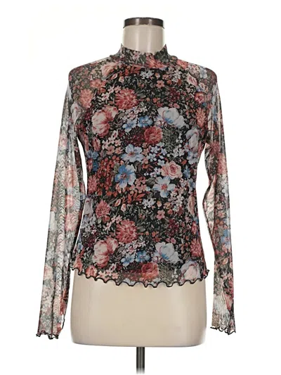 Pre-owned Assorted Brands Long Sleeve Blouse In Black