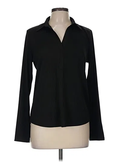 Pre-owned Assorted Brands Long Sleeve Blouse In Black