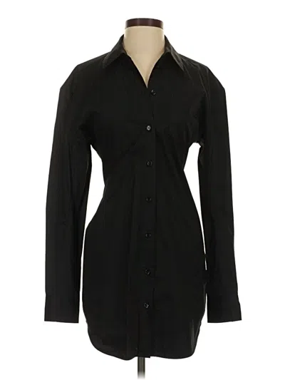 Pre-owned Assorted Brands Long Sleeve Blouse In Black