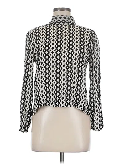 Pre-owned Assorted Brands Long Sleeve Blouse In Black