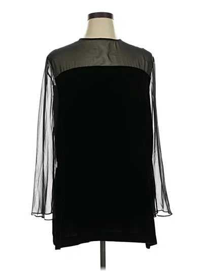 Pre-owned Assorted Brands Long Sleeve Blouse In Black