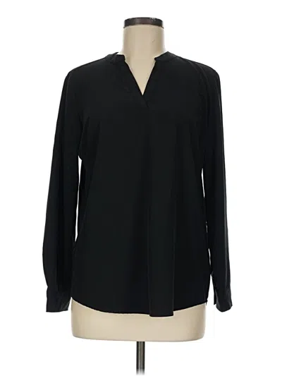 Pre-owned Assorted Brands Long Sleeve Blouse In Black