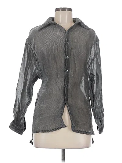 Pre-owned Assorted Brands Long Sleeve Blouse In Black
