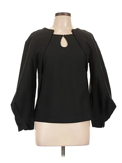 Pre-owned Assorted Brands Long Sleeve Blouse In Black