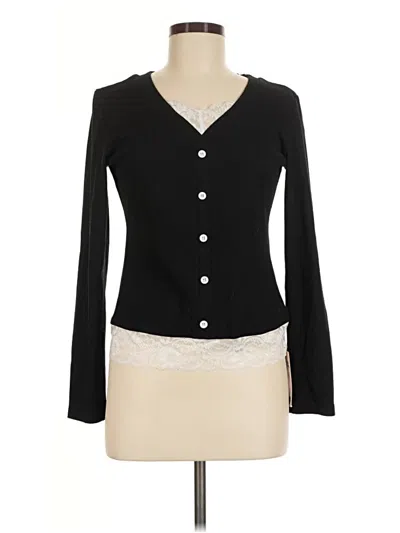 Assorted Brands Long Sleeve Blouse In Black