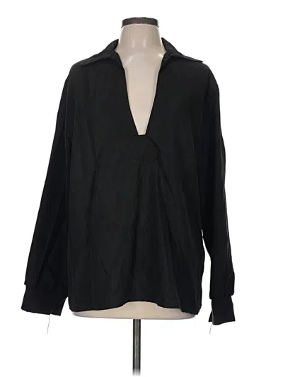Pre-owned Assorted Brands Long Sleeve Blouse In Black