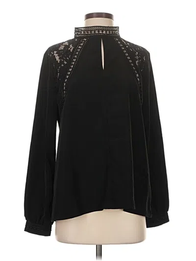Pre-owned Assorted Brands Long Sleeve Blouse In Black