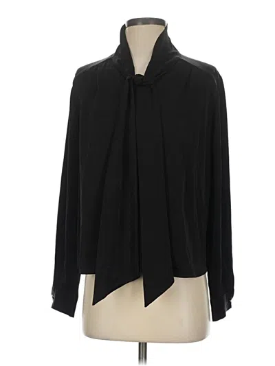 Pre-owned Assorted Brands Long Sleeve Blouse In Black