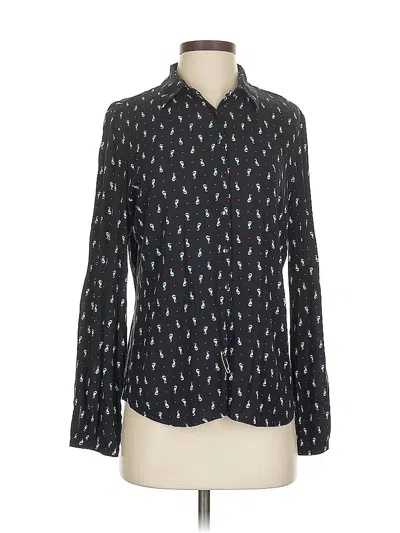 Pre-owned Assorted Brands Long Sleeve Blouse In Blue