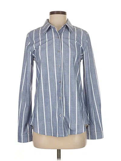 Pre-owned Assorted Brands Long Sleeve Blouse In Blue