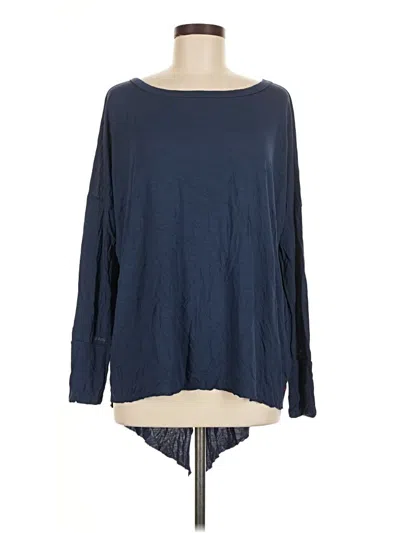 Pre-owned Assorted Brands Long Sleeve Blouse In Blue
