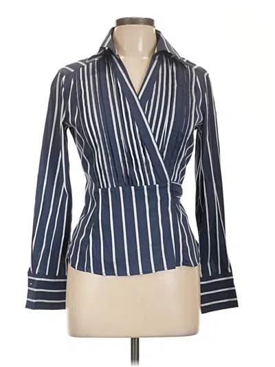 Pre-owned Assorted Brands Long Sleeve Blouse In Blue
