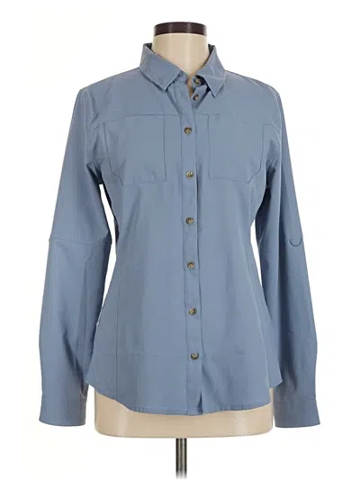 Pre-owned Assorted Brands Long Sleeve Blouse In Blue