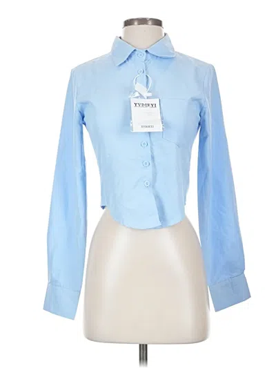 Assorted Brands Long Sleeve Blouse In Blue