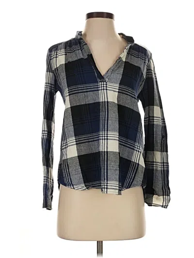 Pre-owned Assorted Brands Long Sleeve Blouse In Blue