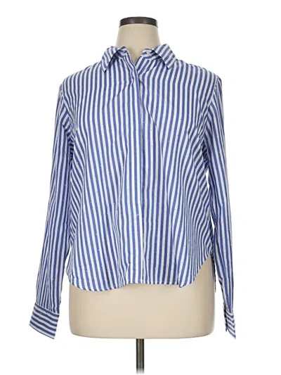 Assorted Brands Long Sleeve Blouse In Blue