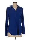 Assorted Brands Long Sleeve Blouse In Blue