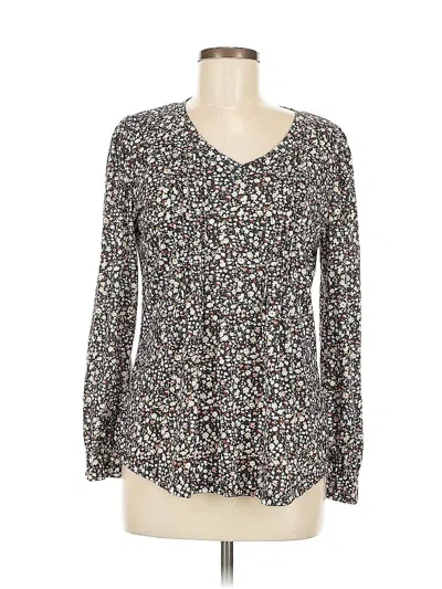 Pre-owned Assorted Brands Long Sleeve Blouse In Brown