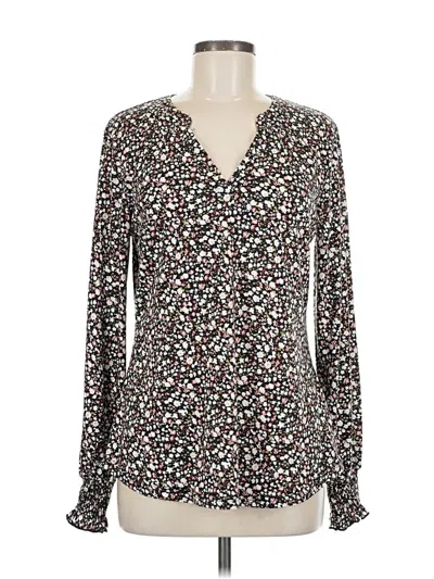 Pre-owned Assorted Brands Long Sleeve Blouse In Brown