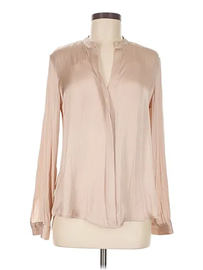 Pre-owned Assorted Brands Long Sleeve Blouse In Brown