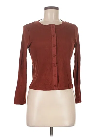 Assorted Brands Long Sleeve Blouse In Brown