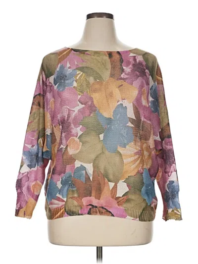 Pre-owned Assorted Brands Long Sleeve Blouse In Brown
