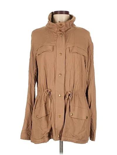 Pre-owned Assorted Brands Long Sleeve Blouse In Brown