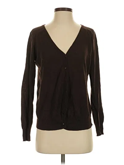 Pre-owned Assorted Brands Long Sleeve Blouse In Brown