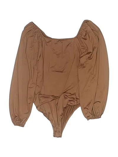 Assorted Brands Long Sleeve Blouse In Brown