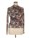 Assorted Brands Long Sleeve Blouse In Brown