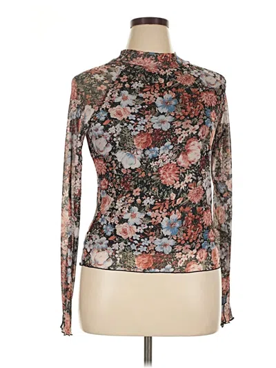 Assorted Brands Long Sleeve Blouse In Brown