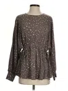 Assorted Brands Long Sleeve Blouse In Brown