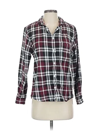 Pre-owned Assorted Brands Long Sleeve Blouse In Burgundy