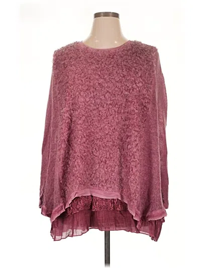 Assorted Brands Long Sleeve Blouse In Burgundy