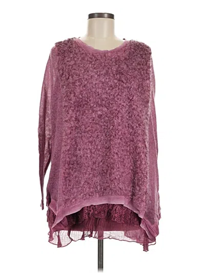 Assorted Brands Long Sleeve Blouse In Burgundy