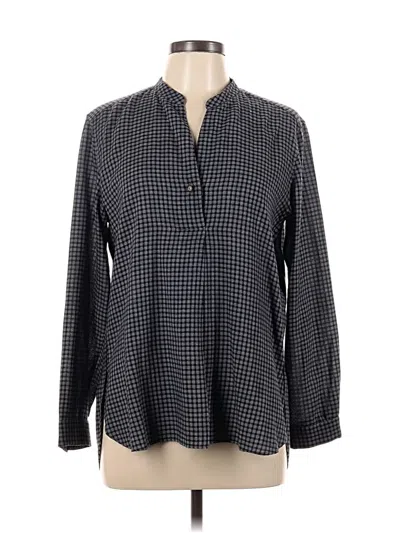 Pre-owned Assorted Brands Long Sleeve Blouse In Gray