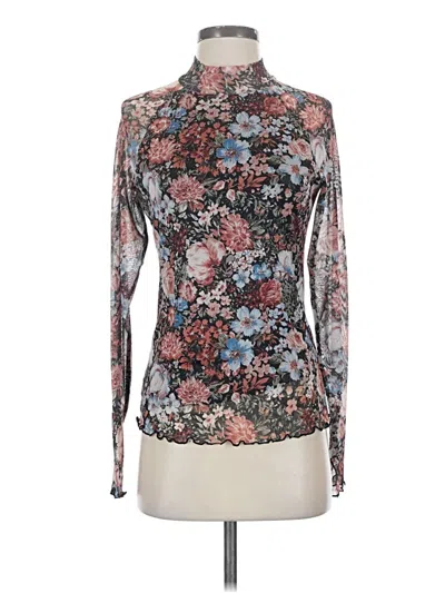 Pre-owned Assorted Brands Long Sleeve Blouse In Gray