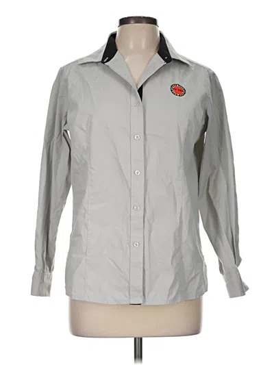 Pre-owned Assorted Brands Long Sleeve Blouse In Gray