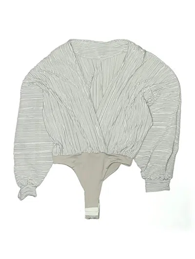 Assorted Brands Long Sleeve Blouse In Gray