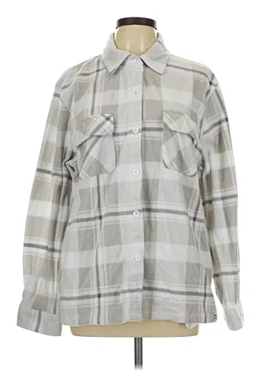 Pre-owned Assorted Brands Long Sleeve Blouse In Gray