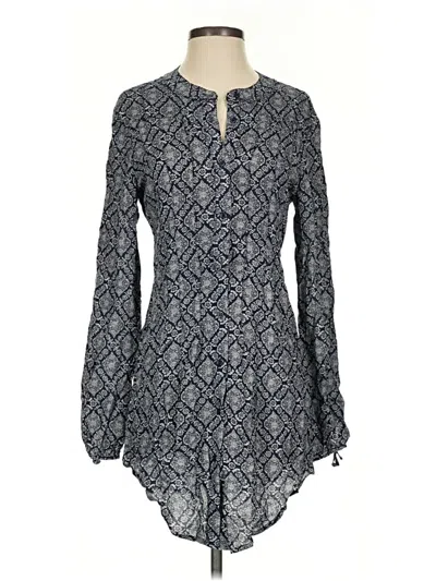 Pre-owned Assorted Brands Long Sleeve Blouse In Gray