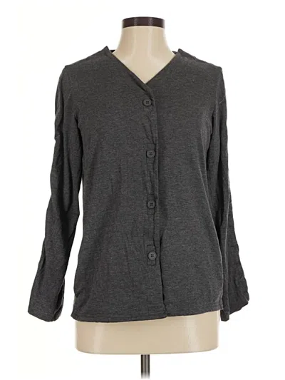 Pre-owned Assorted Brands Long Sleeve Blouse In Gray