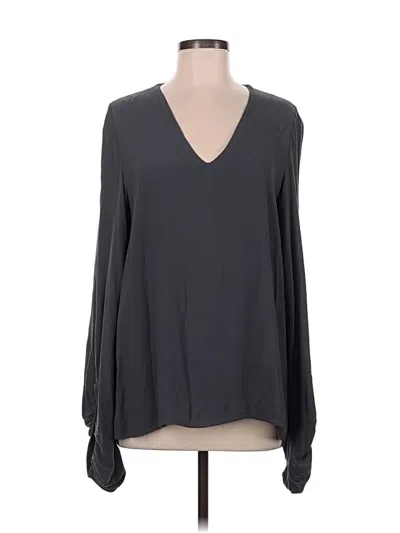 Assorted Brands Long Sleeve Blouse In Gray