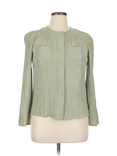 Pre-owned Assorted Brands Long Sleeve Blouse In Green