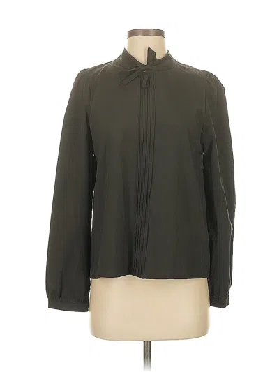 Pre-owned Assorted Brands Long Sleeve Blouse In Green
