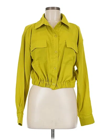 Pre-owned Assorted Brands Long Sleeve Blouse In Green