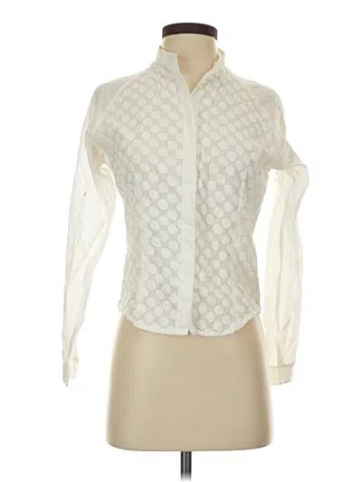 Pre-owned Assorted Brands Long Sleeve Blouse In Ivory