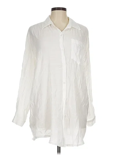 Pre-owned Assorted Brands Long Sleeve Blouse In Ivory