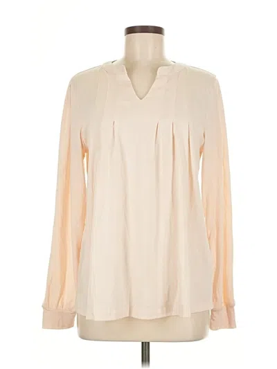 Pre-owned Assorted Brands Long Sleeve Blouse In Ivory